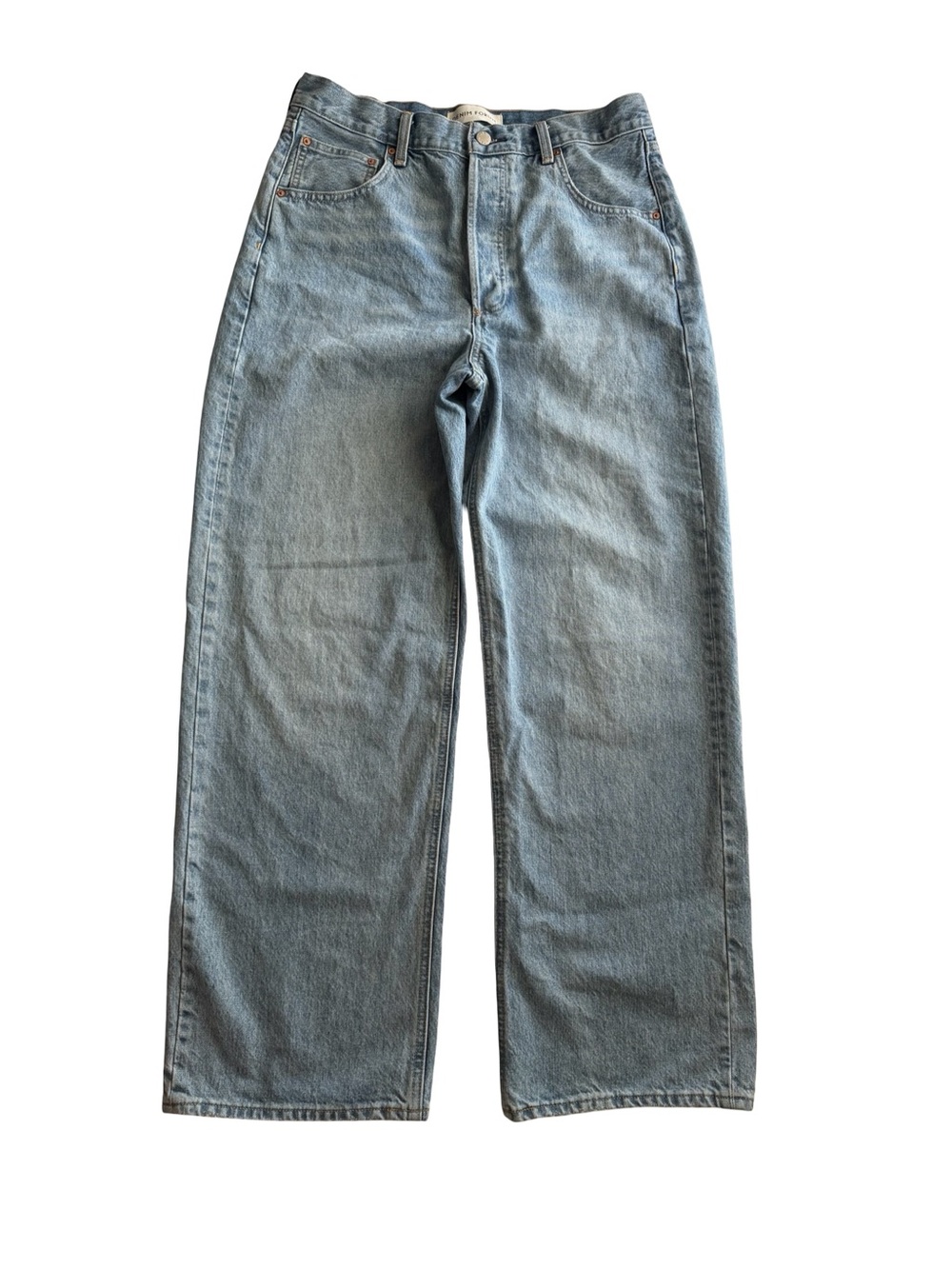 Denim Forum The '90s Vintage Lo-Rise Baggy Jean - Light Wash size 30